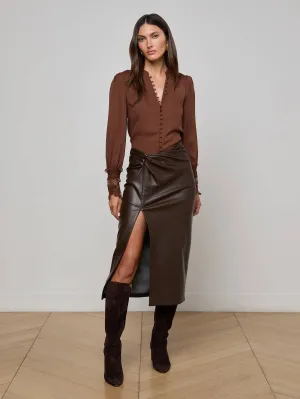 Comfort Wear Lilou Vegan Leather Skirt