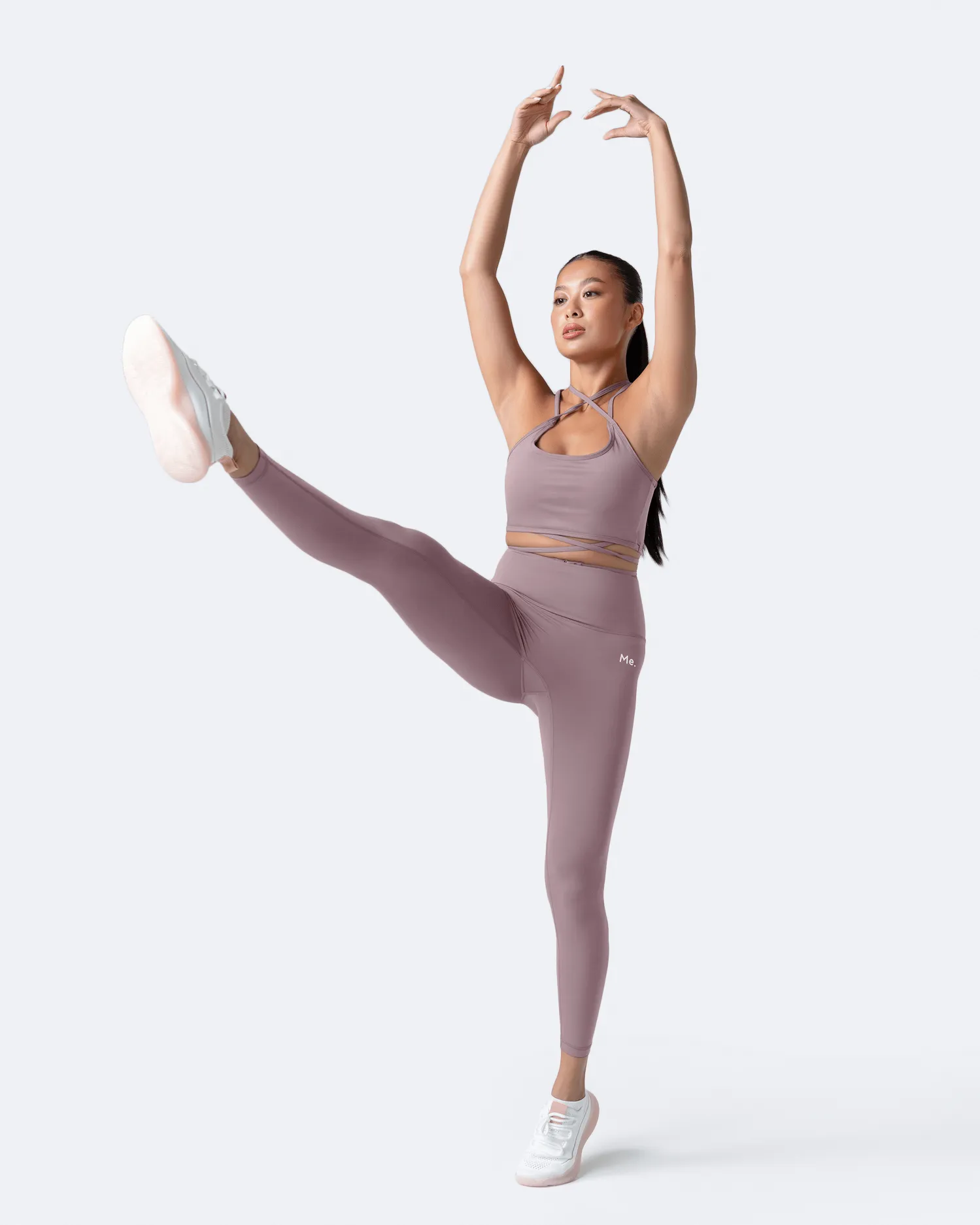 Dusty Pink ? Leggings Body Shaping Morning Stretch