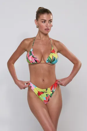 Beau Bikini Bottom in Tropicana Abrasion Resistant Zipper Thermal Regulating Lining