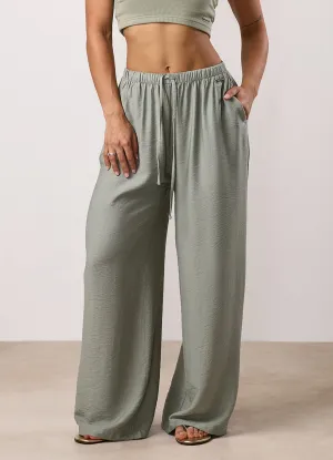 Comfy All-Day Gym King Signature Woven Trousers - Sage