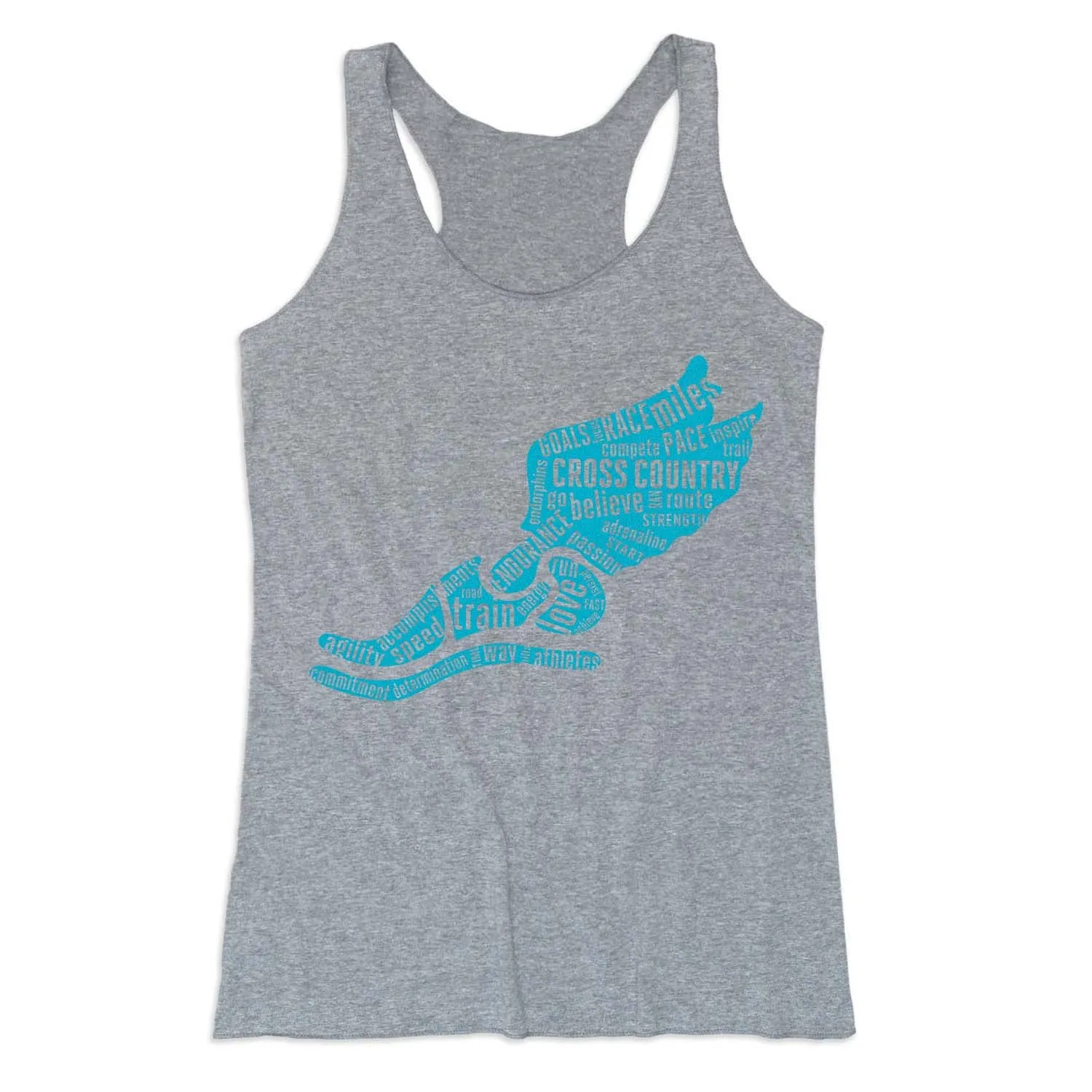 Women's Everyday Tank Top - Winged Foot Inspirational Words Enhanced Airflow low intensity conflict