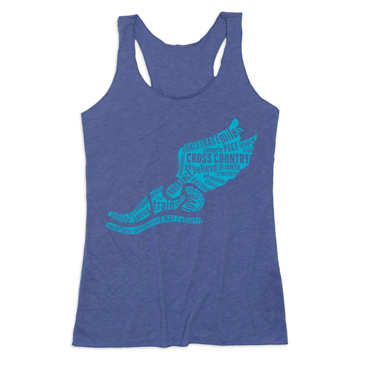 Upcycling - feasible Data - transmitting Women's Everyday Tank Top - Winged Foot Inspirational Words