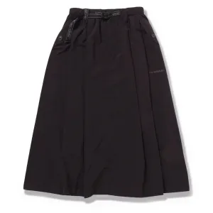 Pleated Construction Weekend Vibes And Wander Womens Oversized Cargo Skirt Black
