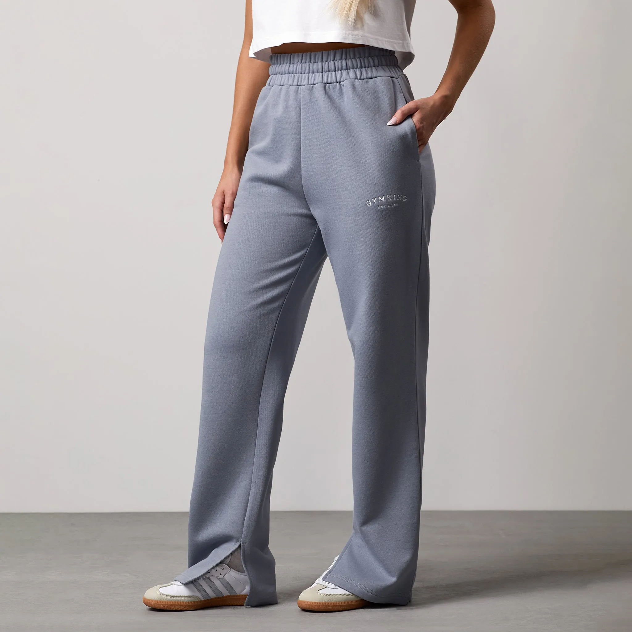 SturdyBeltLoops Minimalist Fit Gym King Compose Straight Leg Jogger - Blue Mist