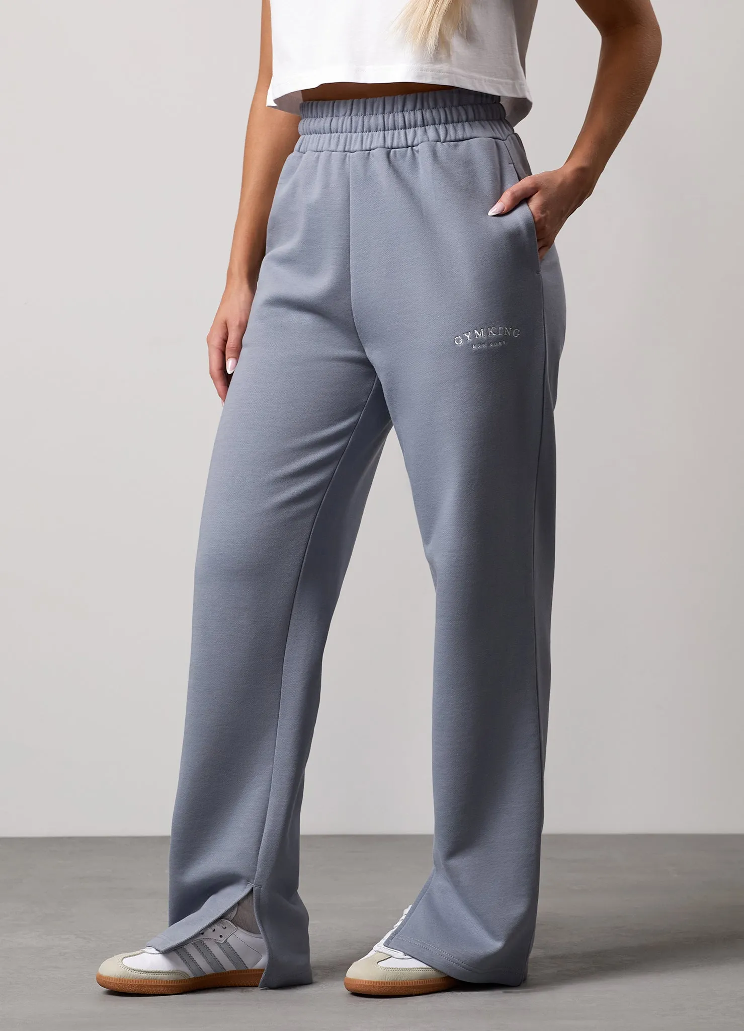 Gym King Compose Straight Leg Jogger - Blue Mist All Fit