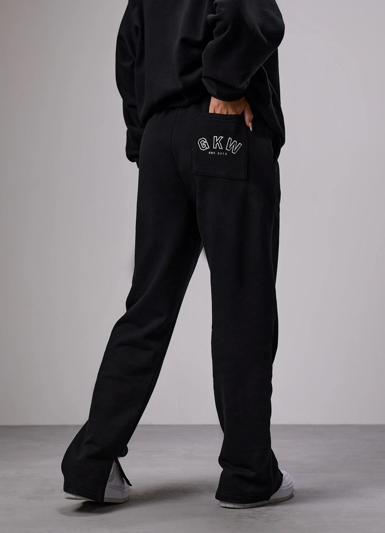 GKW Sports Luxe Straight Leg Jogger - Black QuickReleaseClosures Athletic Fit