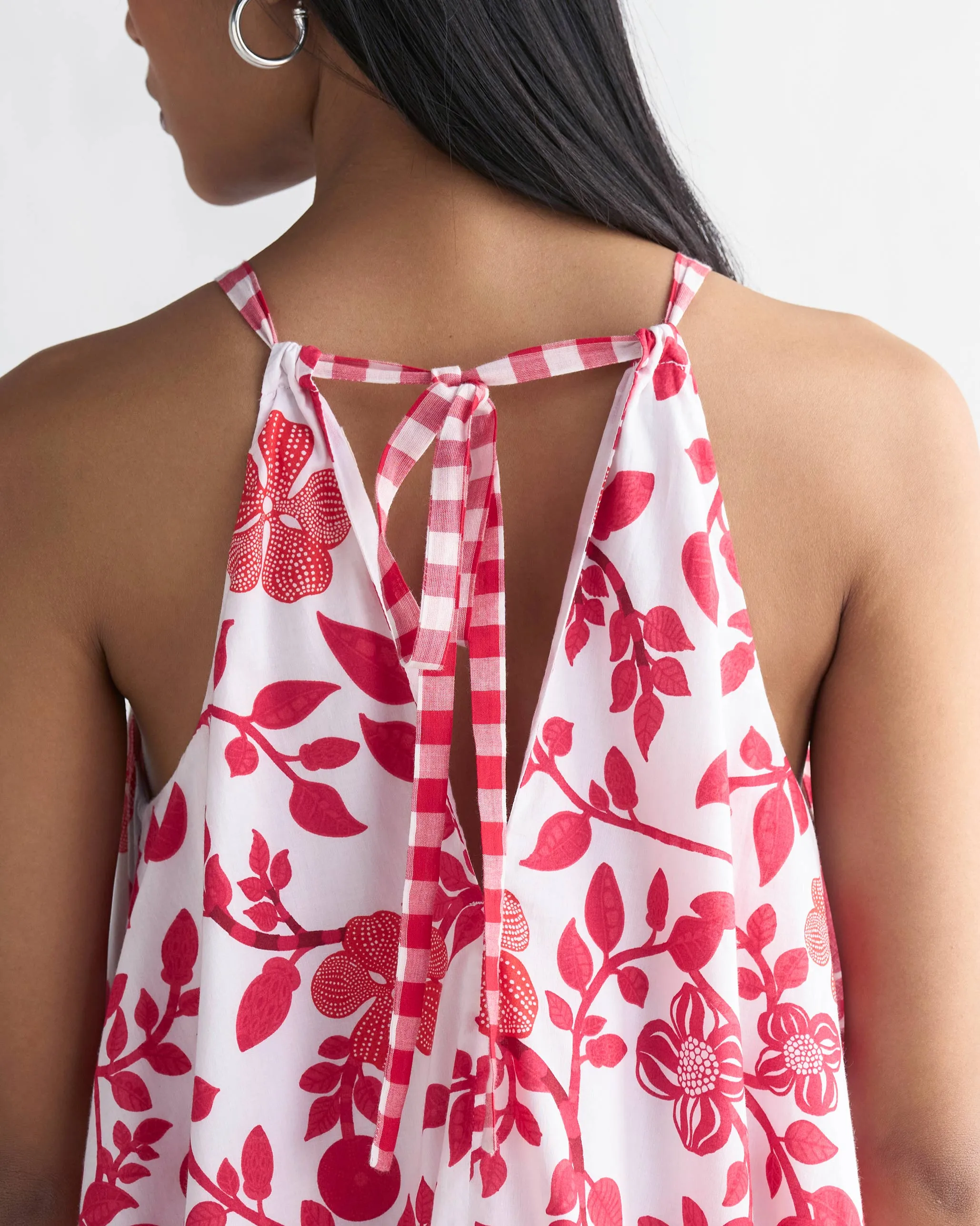 Art-Gallery Trendy Vibes Delilah Dress - Red & White