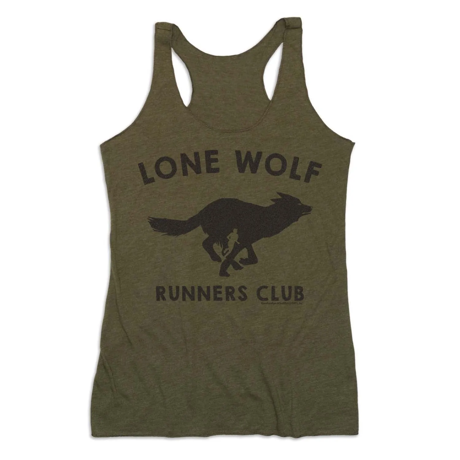 Women's Everyday Tank Top - Run Club Lone Wolf Active Cool Upcycling - feasible