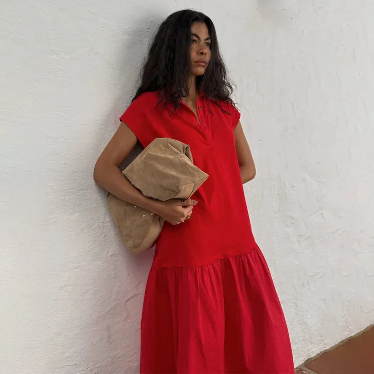 Red Darcy Dress Soft color