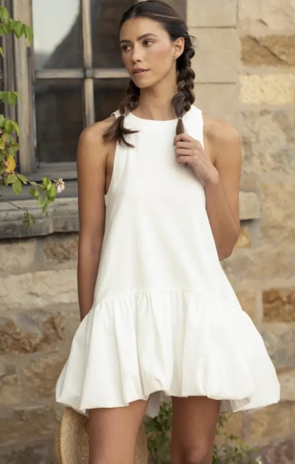 Easy Layering The Cloud Mini Bubble Dress