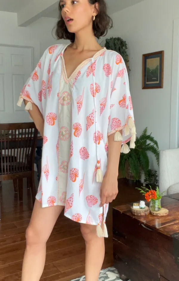 Seashells Short Kaftan Perfect Waist