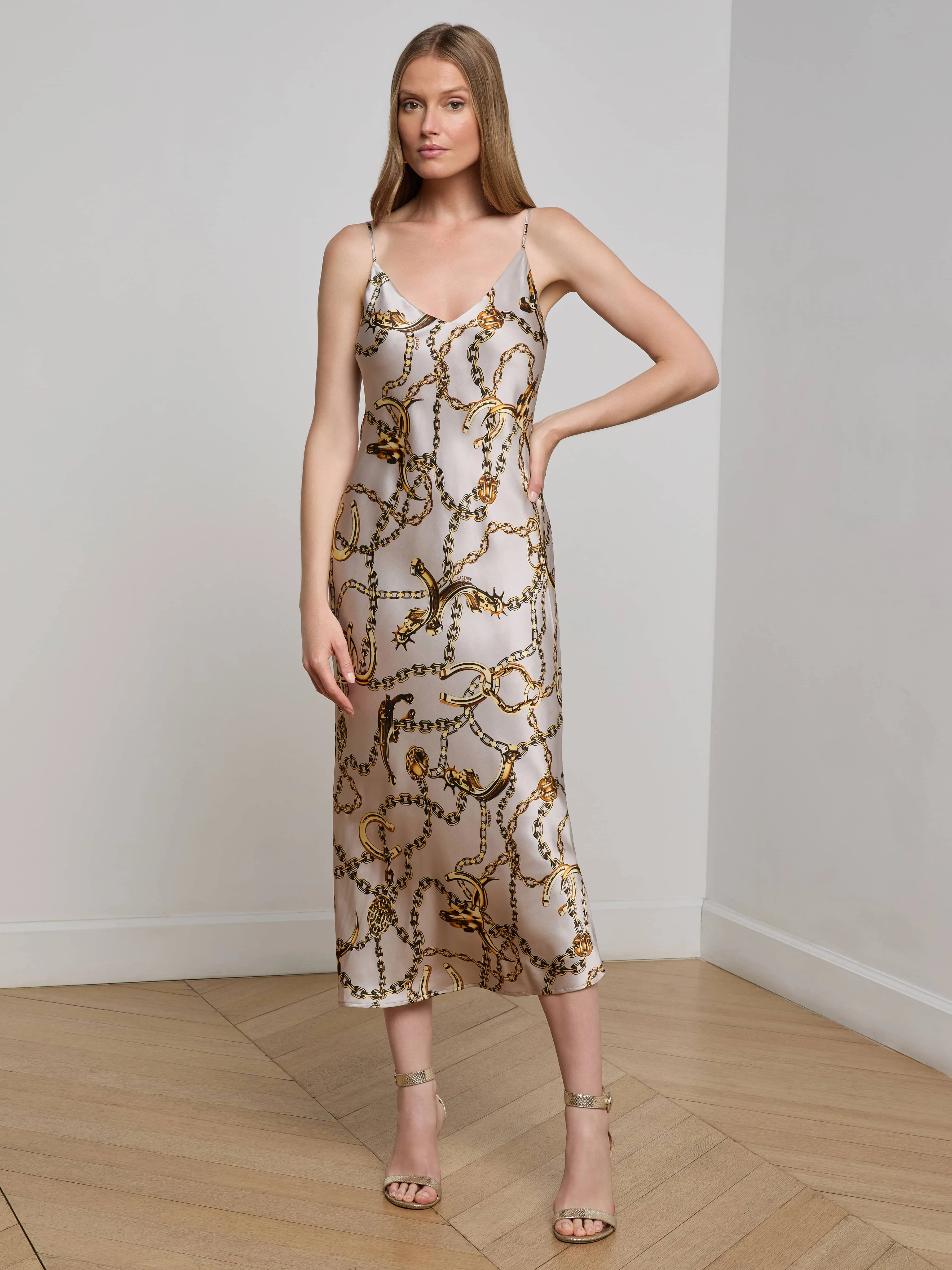 Clean Texture Soft Layering Seridie Silk Slip Dress
