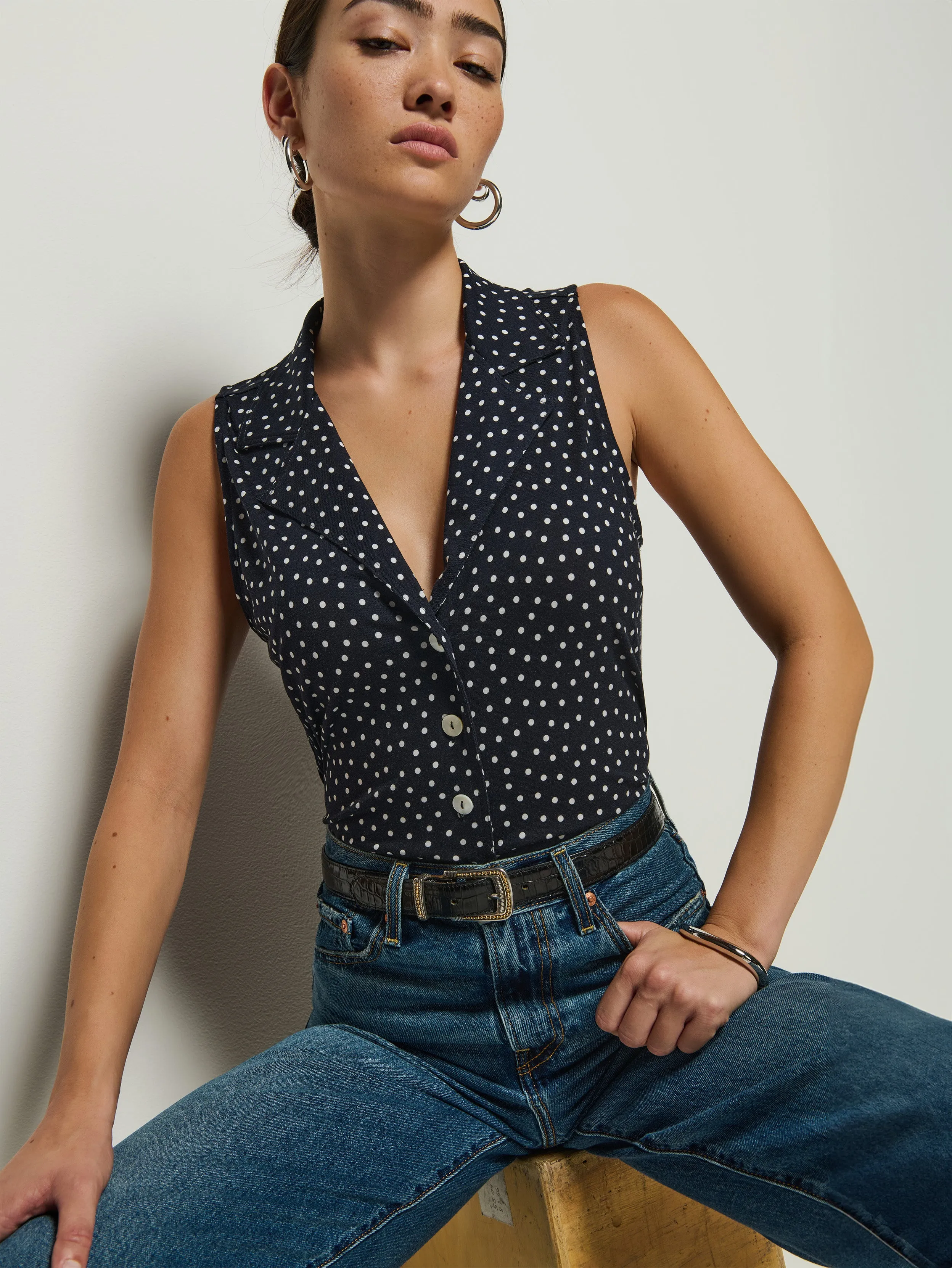 Cozy and Fashionable Caia Polka Dot Tank