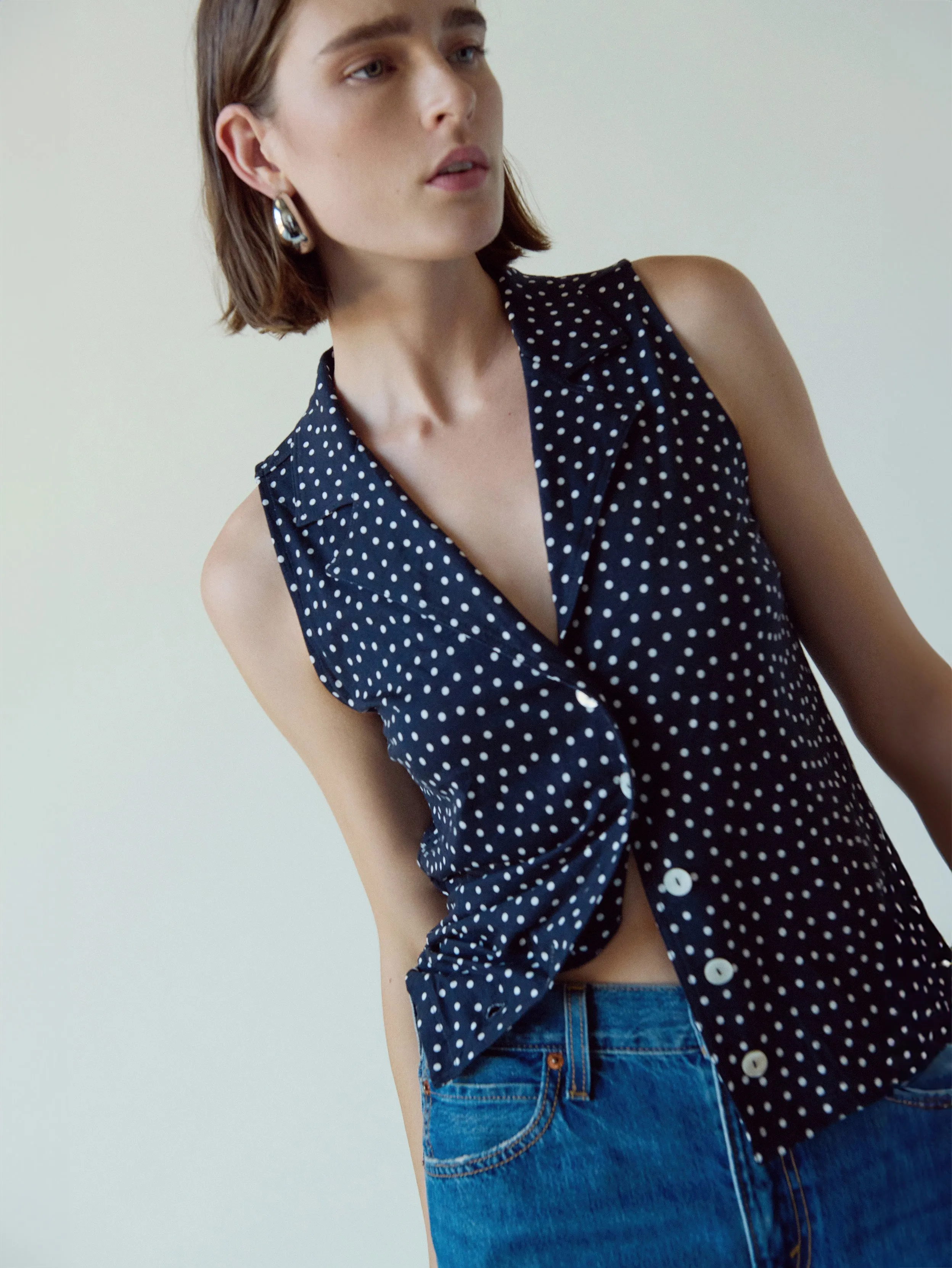 Casual Vibe Wear Caia Polka Dot Tank