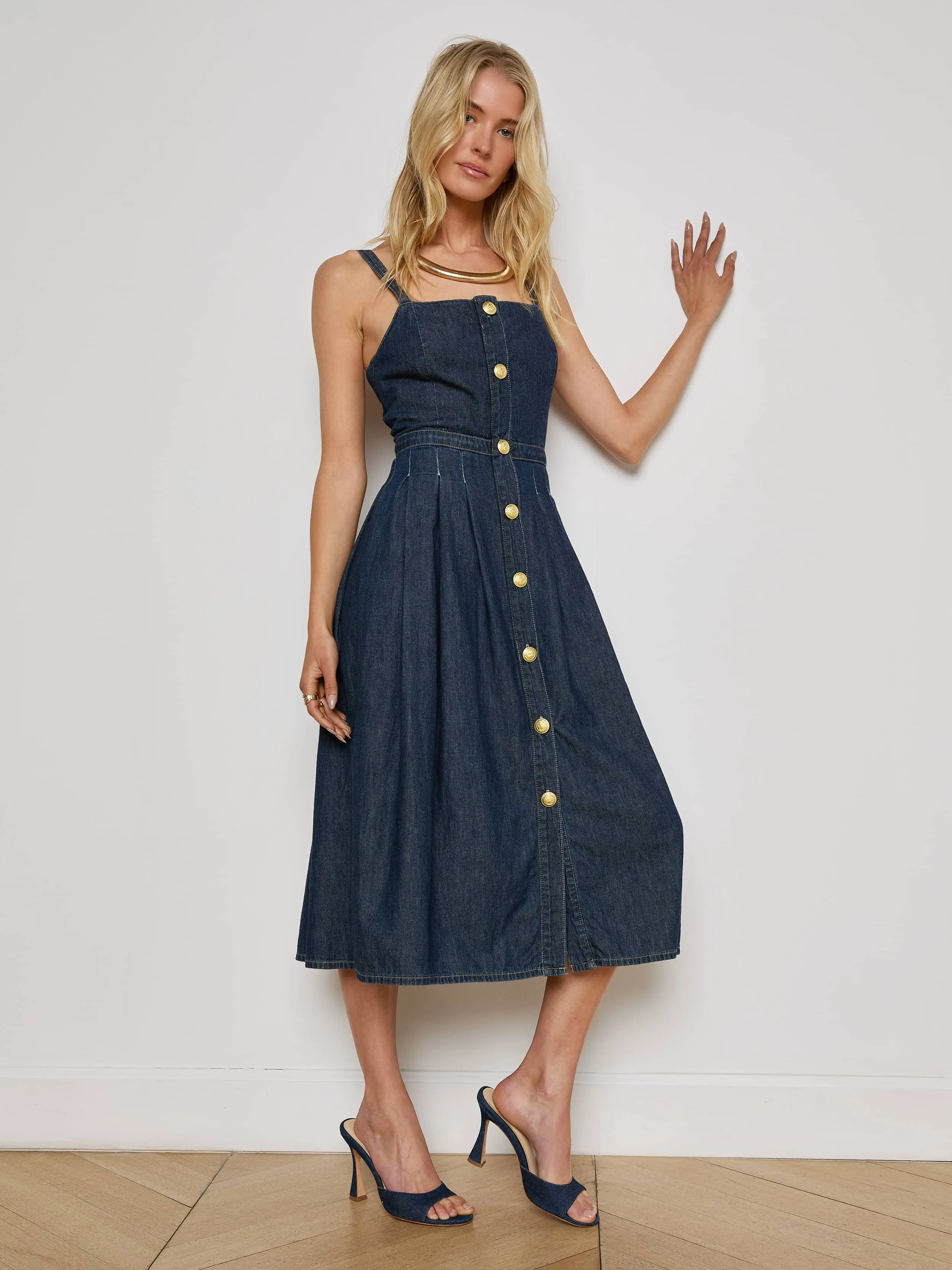 Balanced Tone Esmeralda Chambray Dress