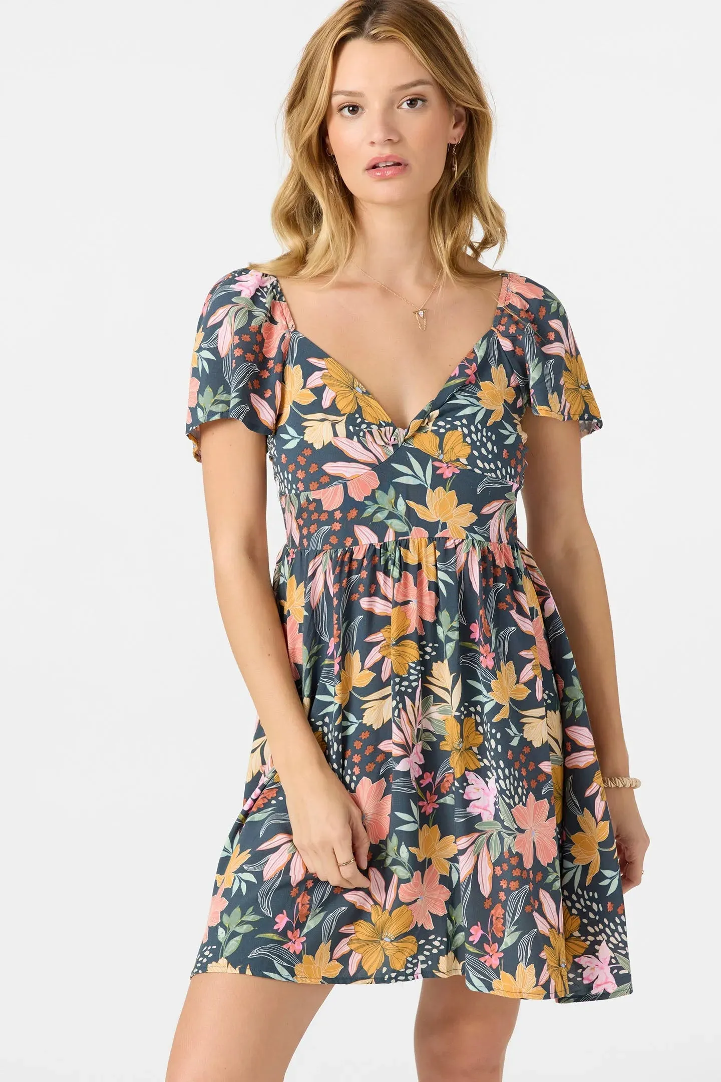 City Rhythm Oneill Womens Dress Carina Floral