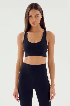 Ella Airweight Bra - Black/White cyclists Matching Set