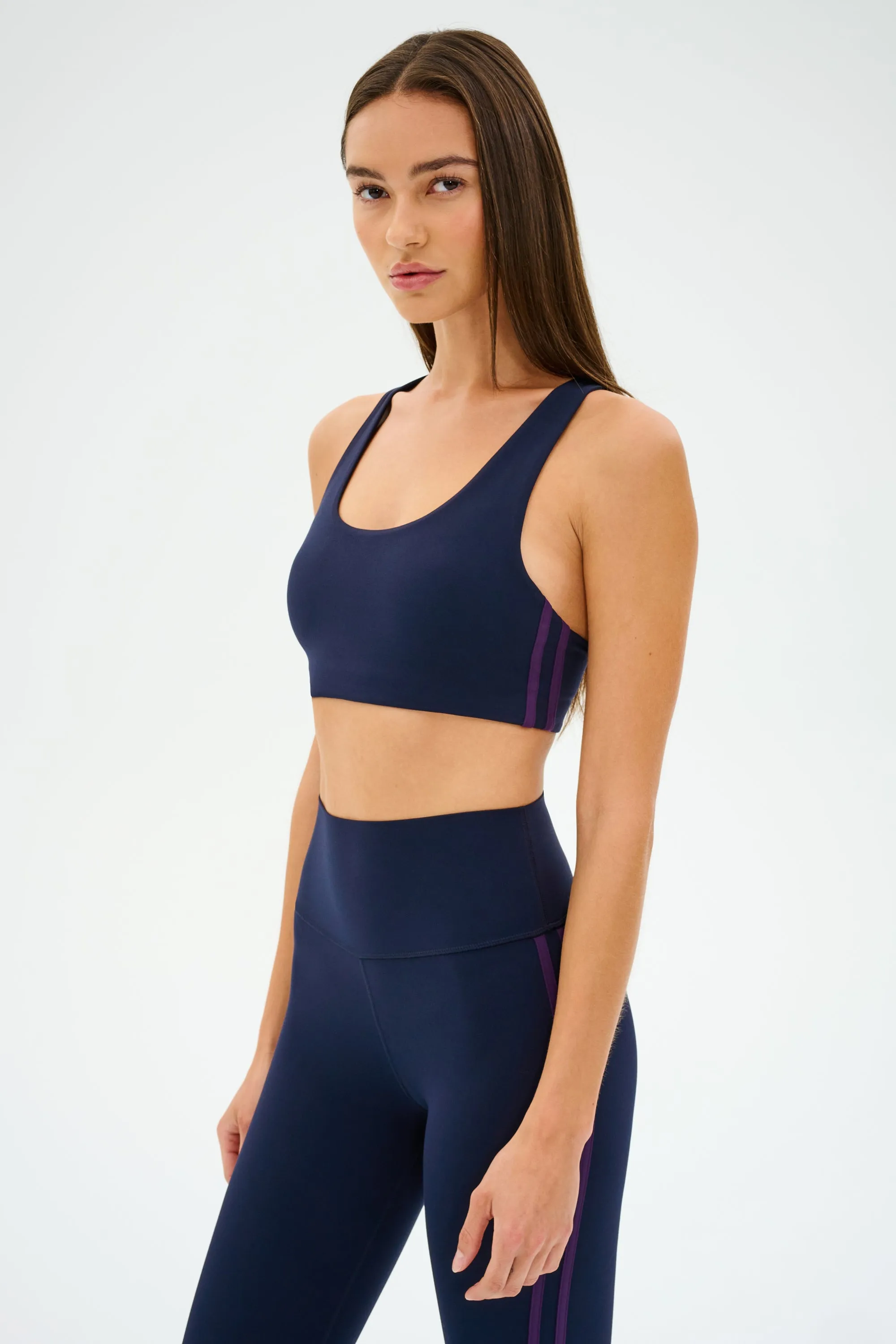 Secure fit Ella Airweight Bra - Indigo/Black Currant