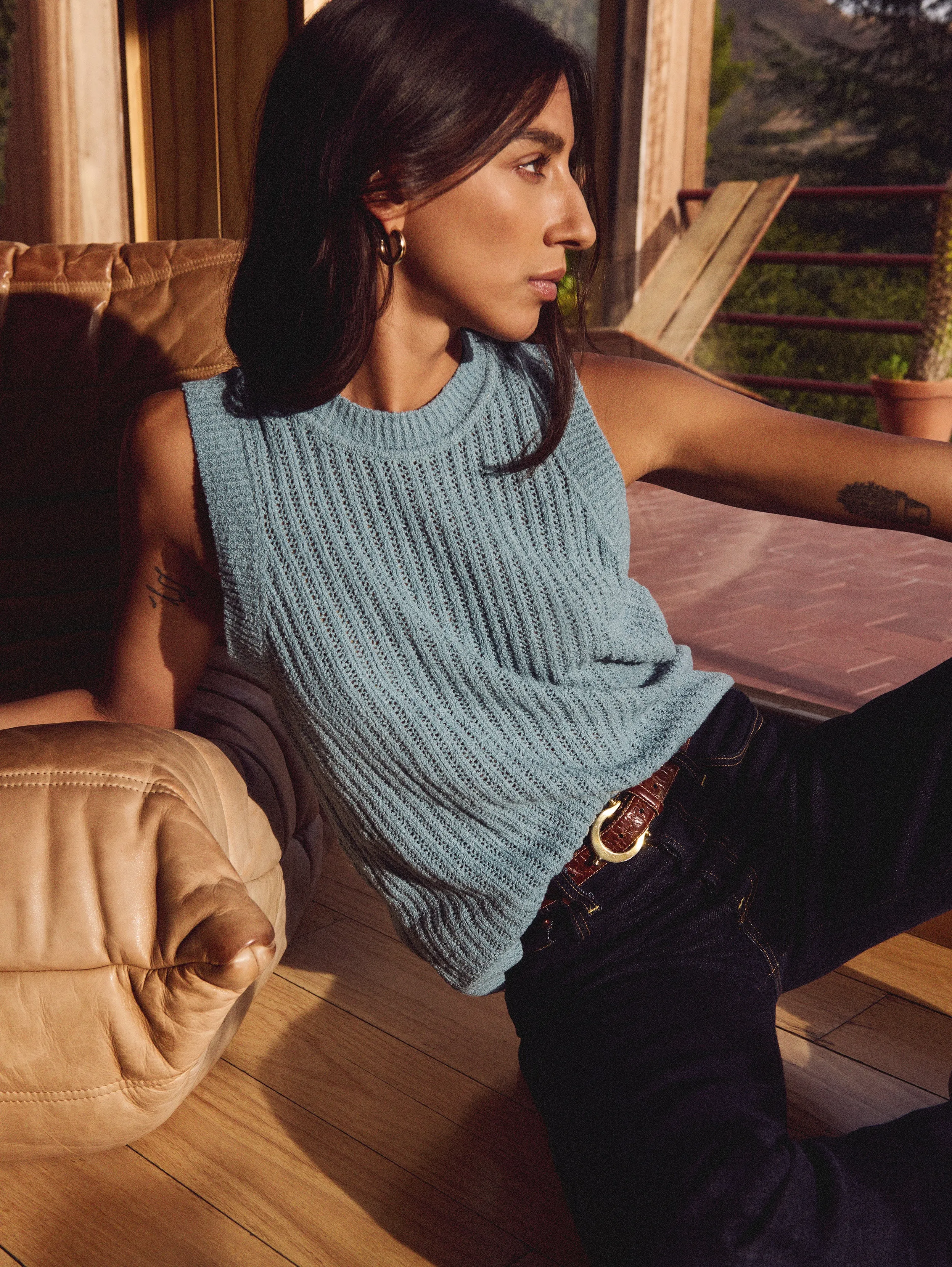 Elliana Knit Tank Versatile Look