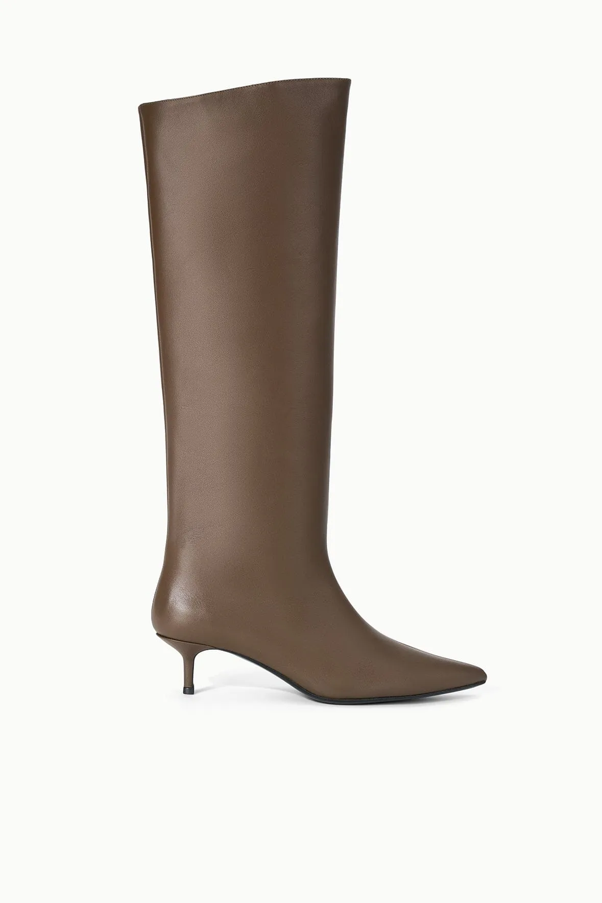 SEBASTIAN KITTEN HEEL BOOT | TRUFFLE Insulated Trail Runner Comfortable buckles