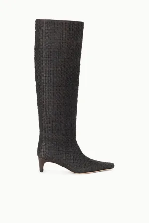 Sleek Profile Pastel Glow WALLY BOOT | ESPRESSO WOVEN LEATHER