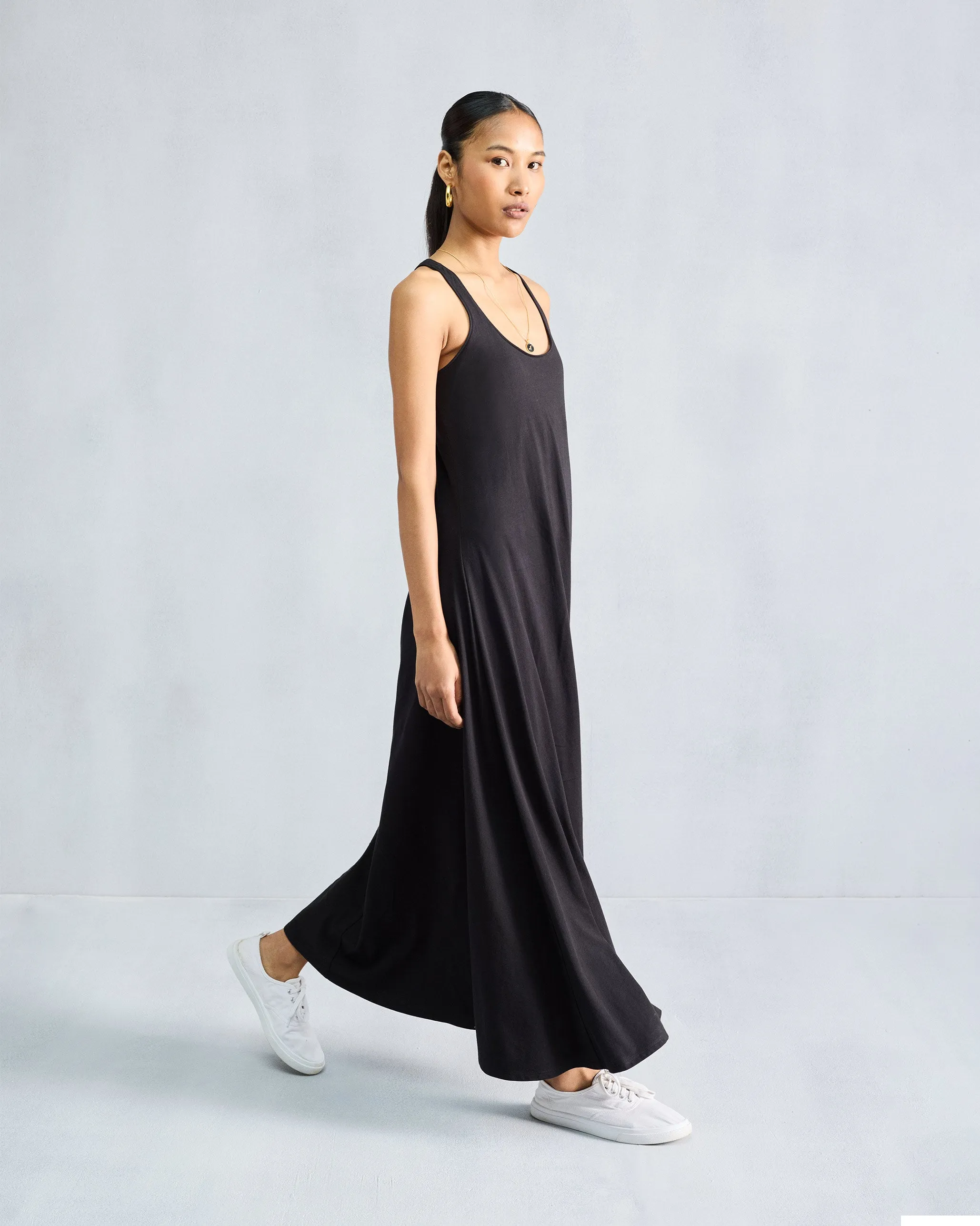 Fluid Fabric Daily Favorite Esther Dress - Black