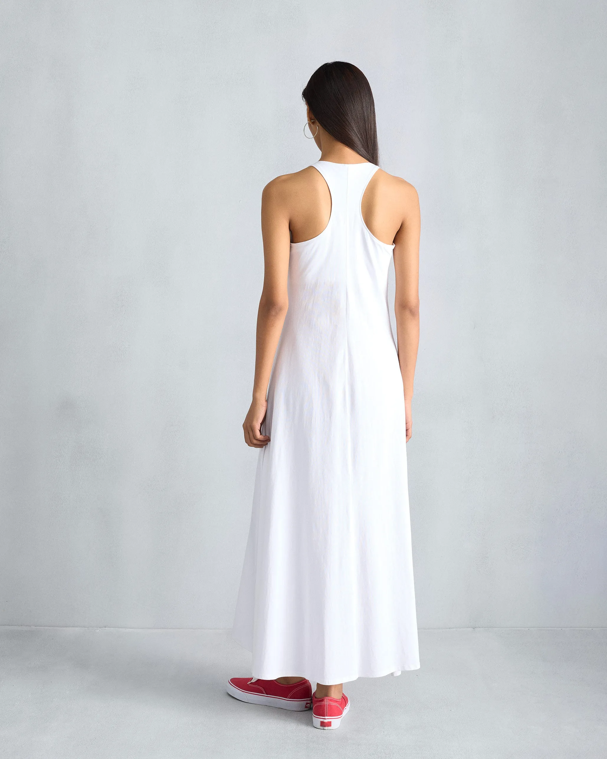 Esther Dress - White Smart Waist Design