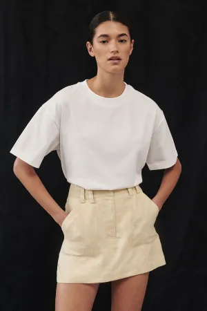 EVA LEMON LINEN SKORT Shopping Trip Essential Style