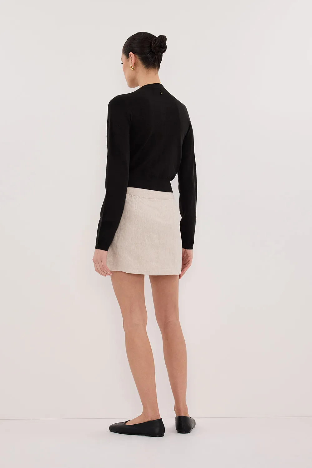 Easy Fit Future Fashion EVA NATURAL LINEN SKORT