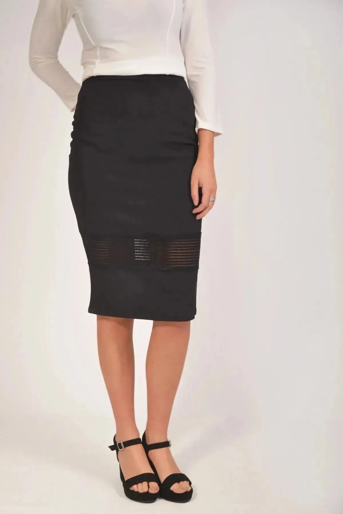 Lace Inset Bodycon Skirt Style Innovation Travel Influence