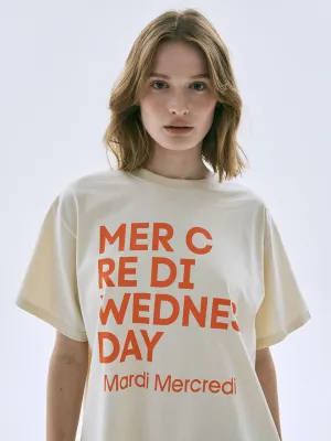 TSHIRT DU MERCREDI_BUTTER ORANGE All-Season Comfort Wear MultipurposeCuffs