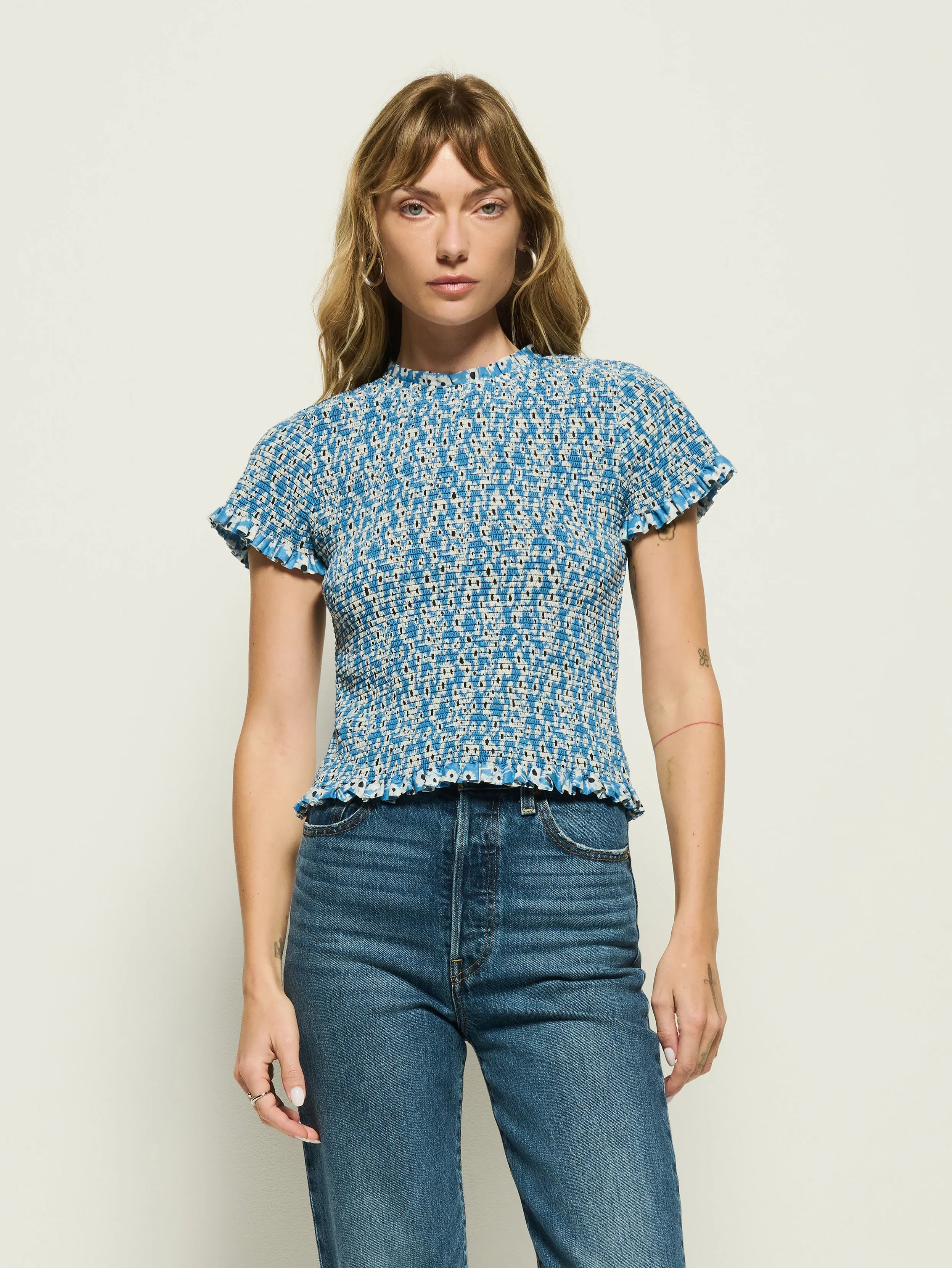 Evie Smocked Top Fit For Movement Cozy Essentials