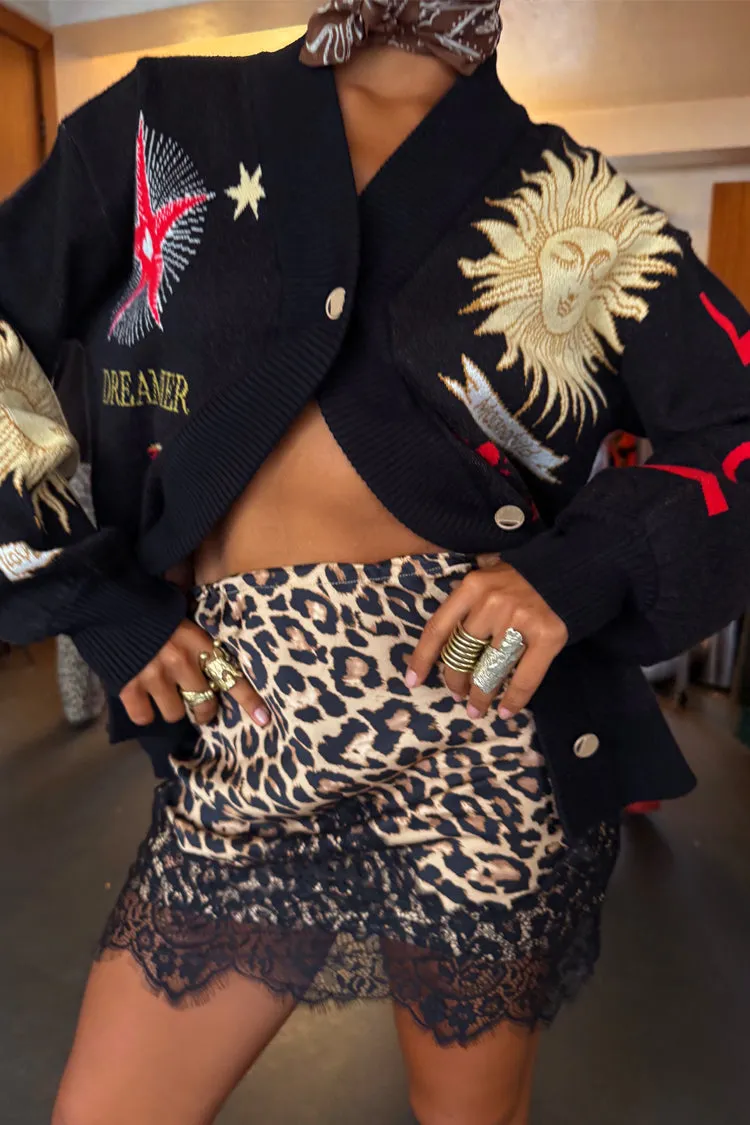 Butter Soft Yarn Black Mystical Cardigan