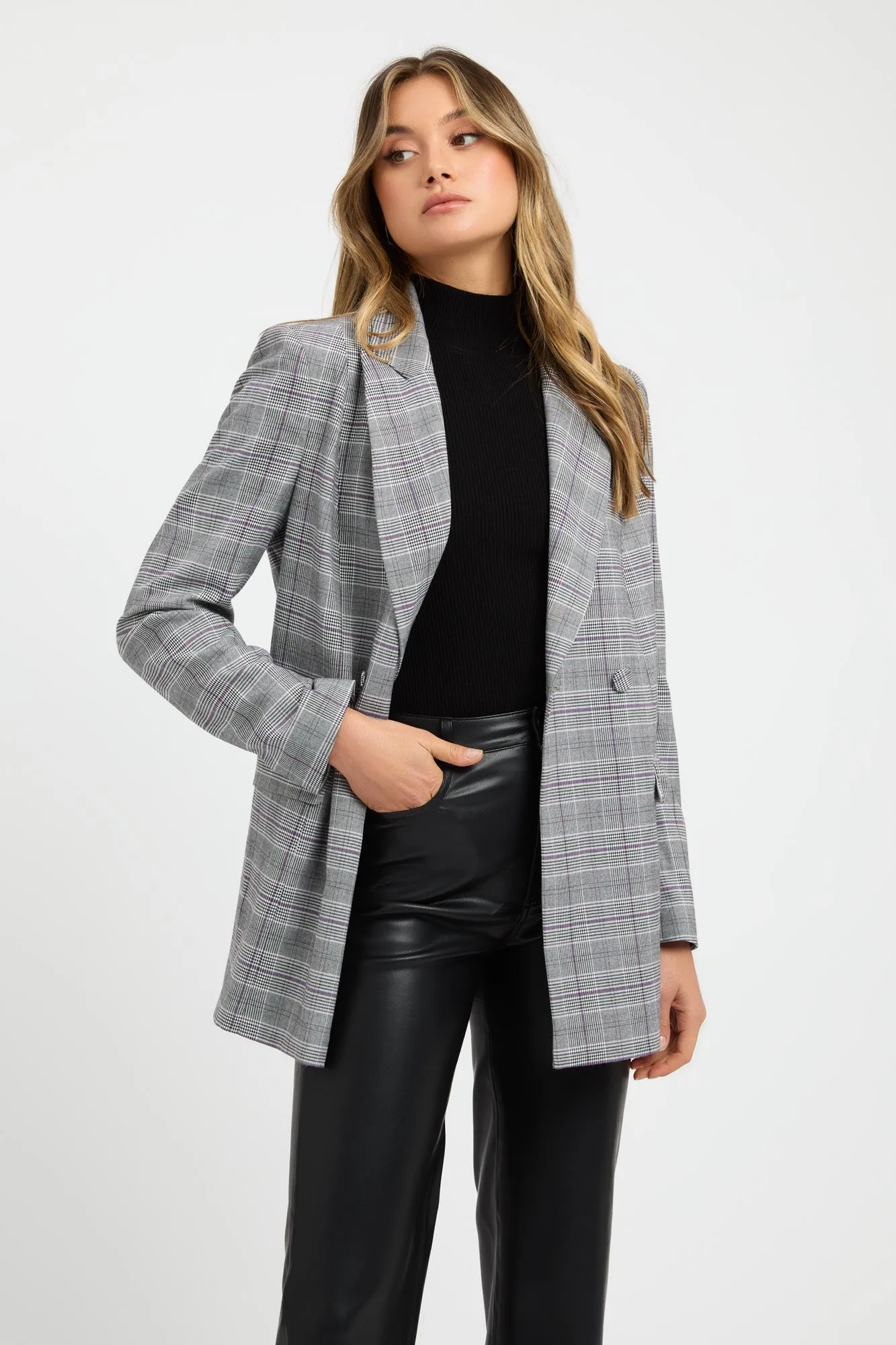 Flexible Material Hooded style Faro Oversized Blazer