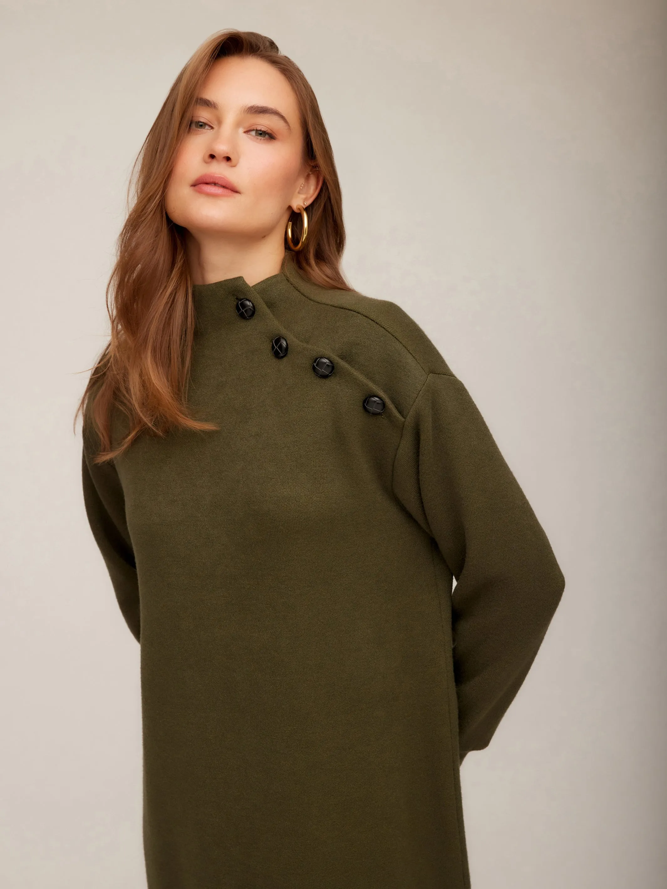 Inner Glow Brenna Mock Neck Dress