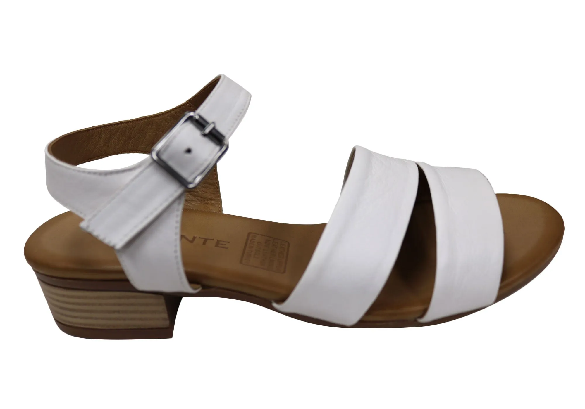 Peep Toe Booties Orizonte Jojo Womens European Leather Low Heel Comfortable Sandals