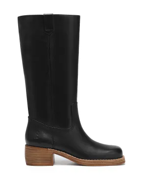 Fear Black Leather Travel Friendly Quick Dry Interior