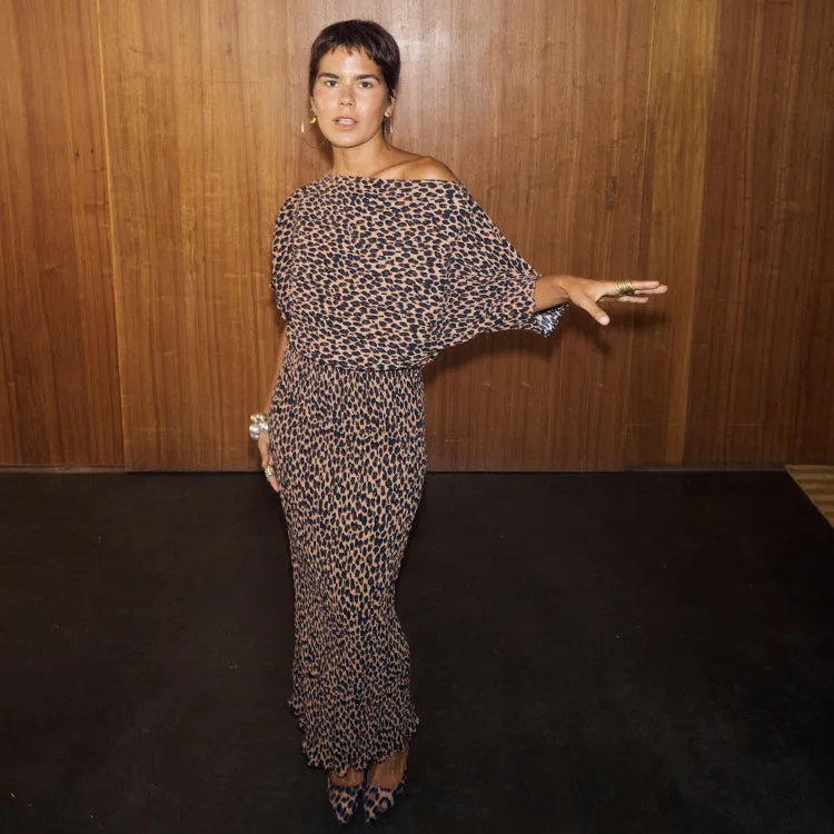 Elegant Mature Lucia Leopard Tilly Dress