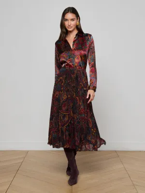 Fernanda Pleated Midi Skirt Polished Style