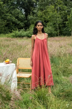 Wilder Organic Cotton Dress in Rose Formal Occasion