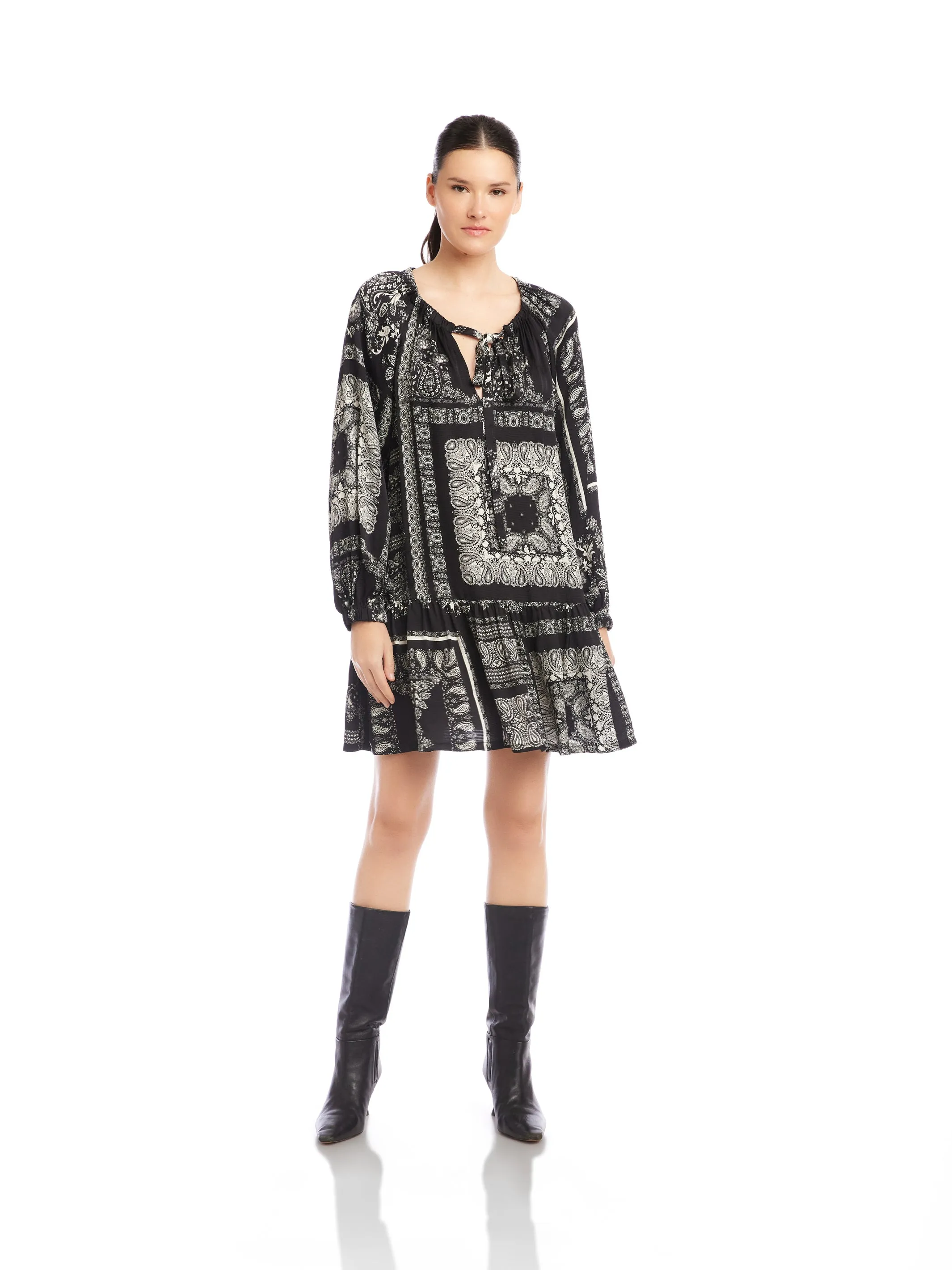 Flowy Texture Smart Style Stella Mini Dress