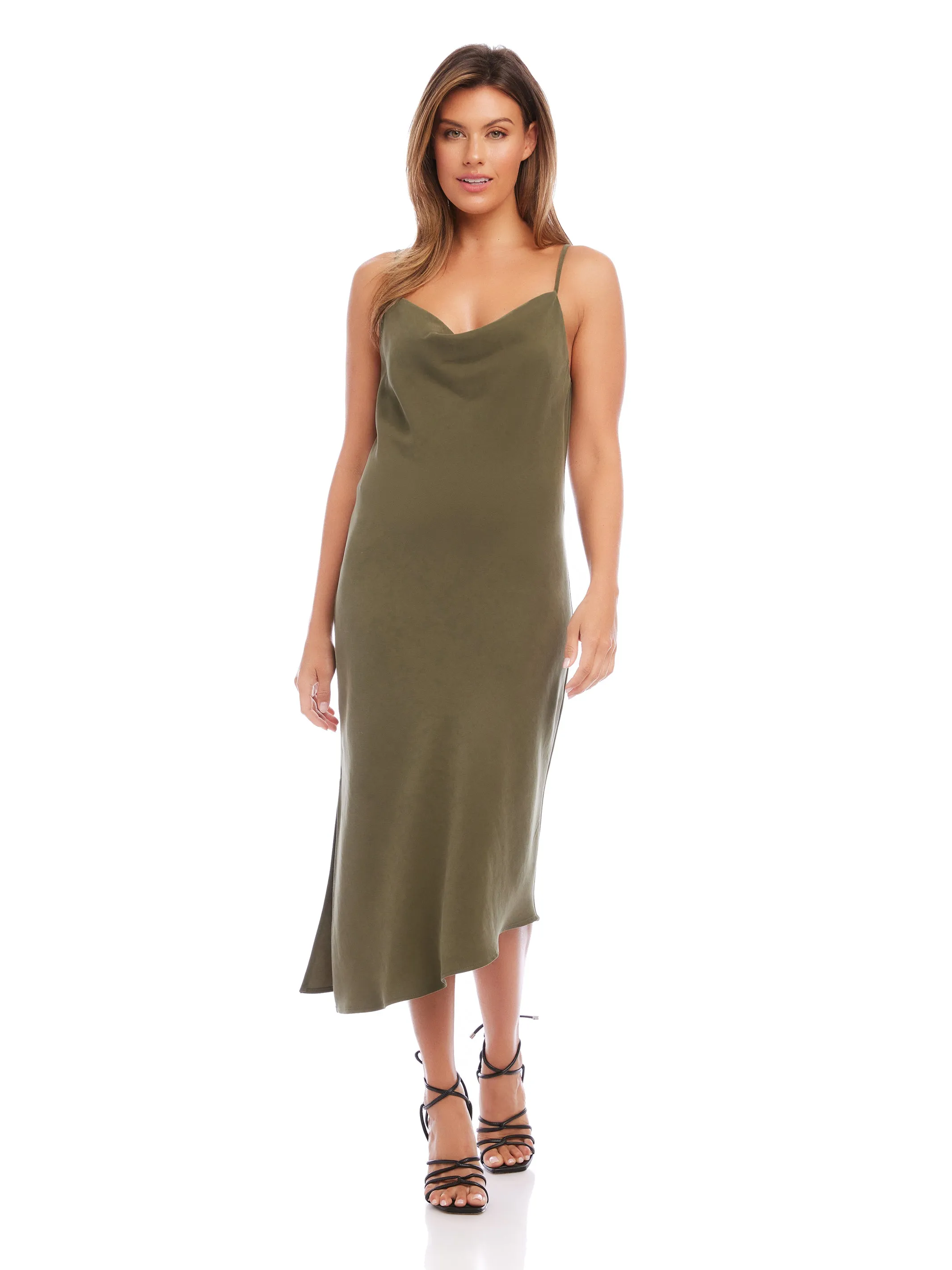 All Fit Style Cowl Neck Slip Dress