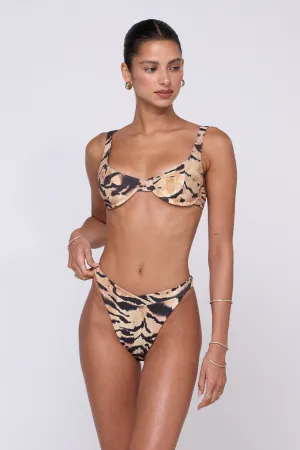 Sunny Escape Bold Prints Betsy Bikini Bottom in Zara