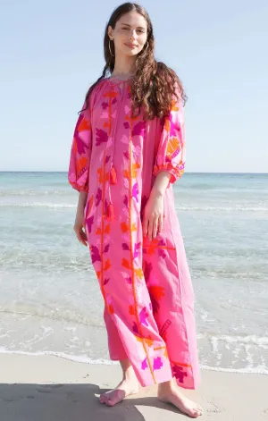 Resort-Wear Fit Clean Joelle Tunic in Fuchsia