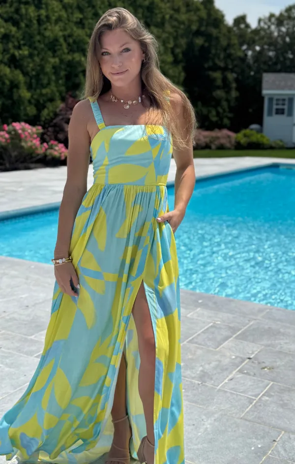 Light Shape Relaxed Fit Florence Maxi in Echo Print