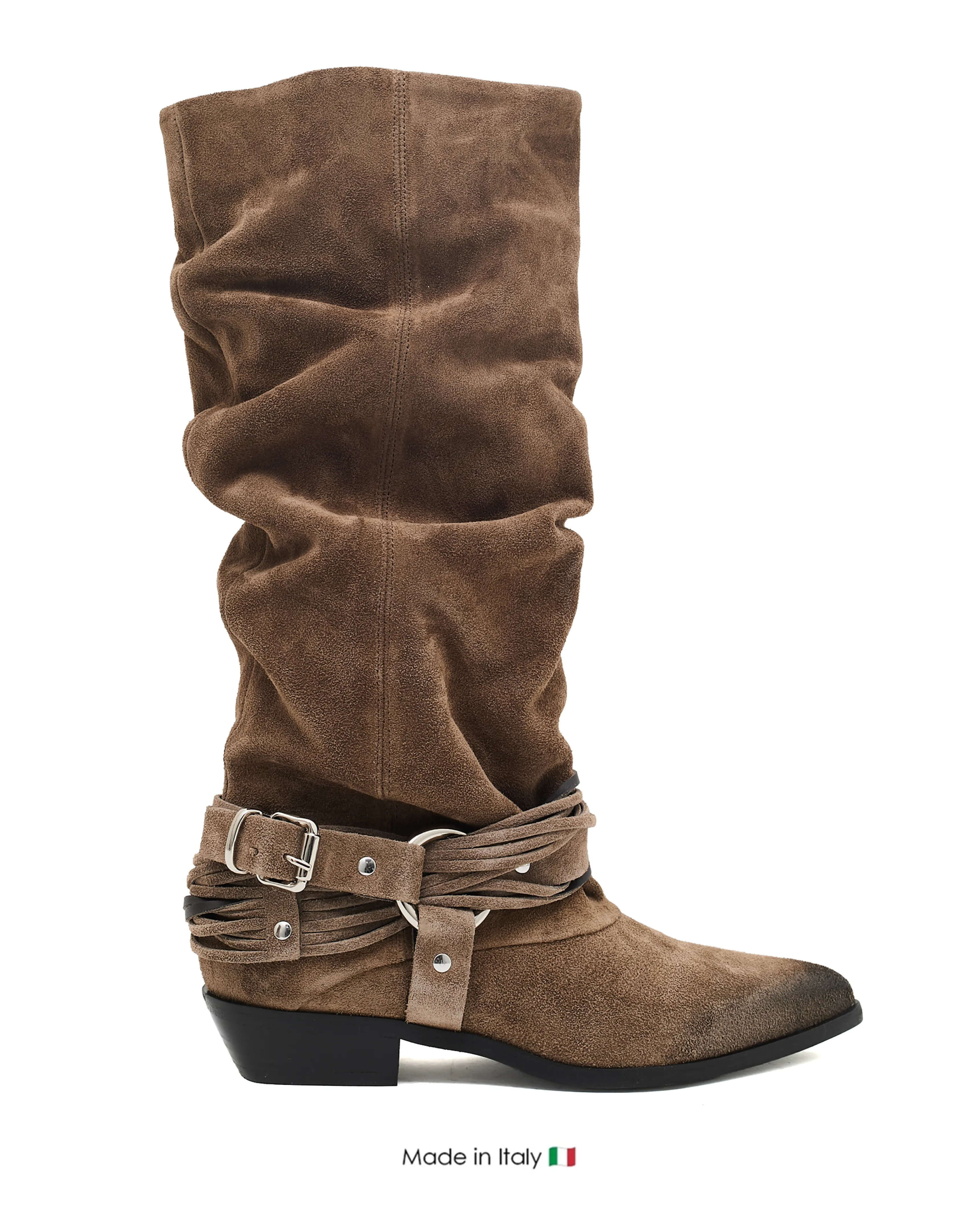 Eliza Sesamo Camoscio Suede Adjustable buckle