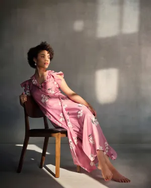 Relax Appeal Relaxed work dress Floral Maxi Dress with Slip - Pink