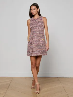 Spring Vibe Feminine Movement Florian Tweed Shift Dress