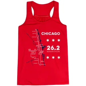 Multi - purpose Flowy Racerback Tank Top - Chicago Route
