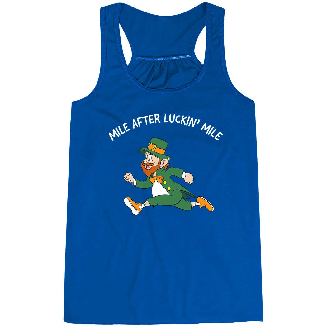 Flowy Racerback Tank Top - Mile After Luckin Mile Anti Pill Technology Noise - reducing